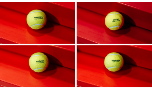 Poze mingi pe fundal roșu